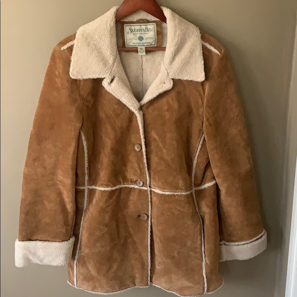 Classic Suede Sherpa Lined Jacket